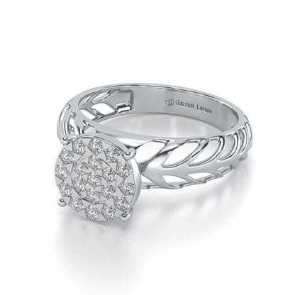 Enshine Silver Ring - White Gold - Image 2