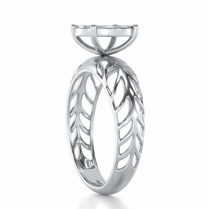 Enshine Silver Ring - White Gold - Image 3