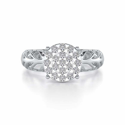 Enshine Silver Ring - White Gold - Image 4