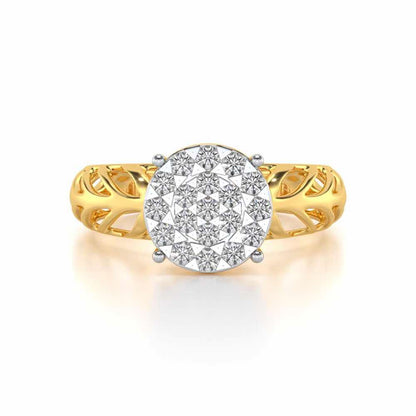 Enshine Silver Ring - Yellow Gold - Image 4