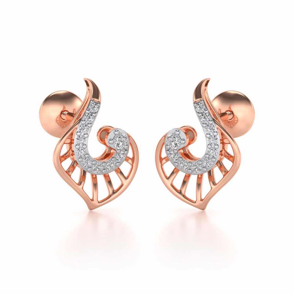 Ensocell Silver Studs - Rose Gold - Image 1
