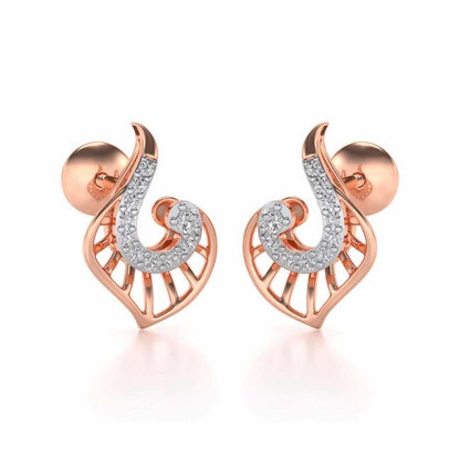 Ensocell Silver Studs - Rose Gold - Image 1
