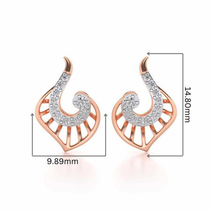 Ensocell Silver Studs - Rose Gold - Image 2