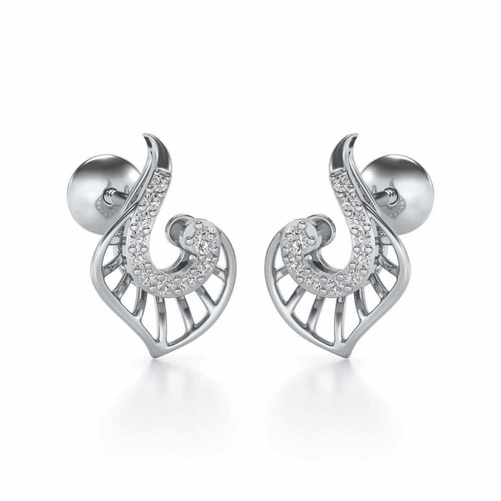 Ensocell Silver Studs - White Gold - Image 1