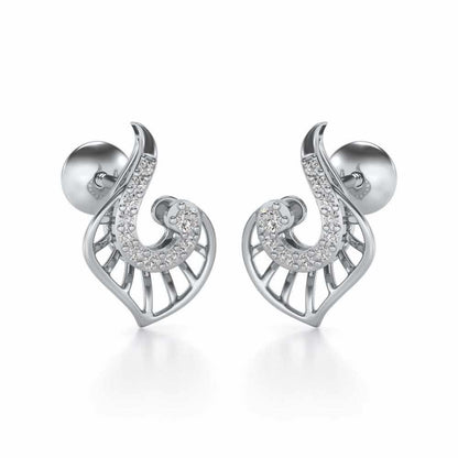 Ensocell Silver Studs - White Gold - Image 1