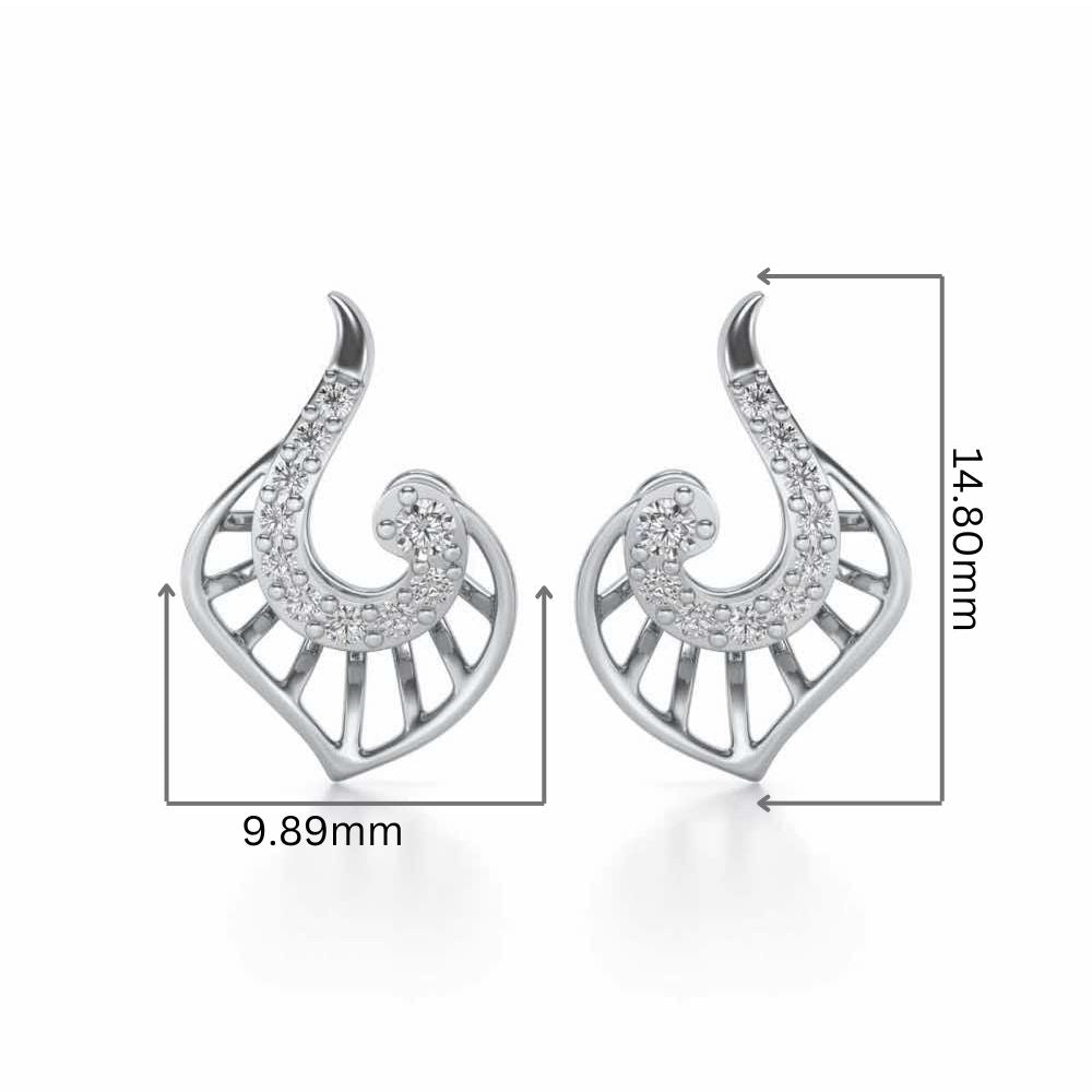 Ensocell Silver Studs - White Gold - Image 2