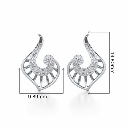 Ensocell Silver Studs - White Gold - Image 2