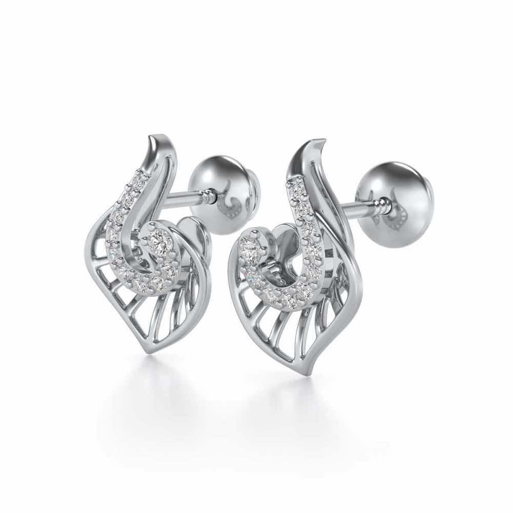 Ensocell Silver Studs - White Gold - Image 3