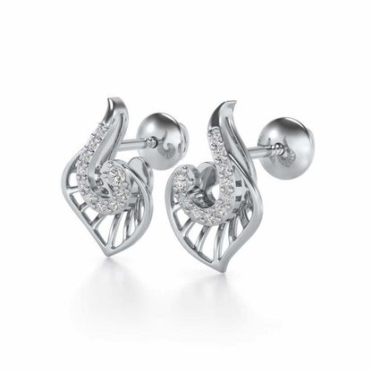 Ensocell Silver Studs - White Gold - Image 3