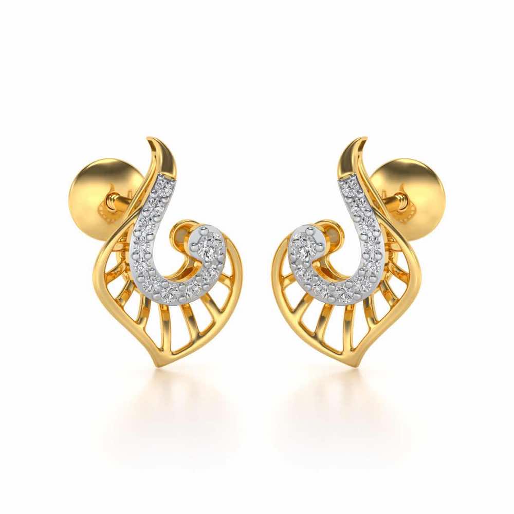 Ensocell Silver Studs - Yellow Gold - Image 1