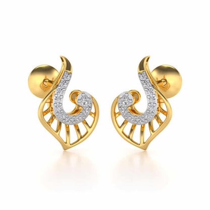 Ensocell Silver Studs - Yellow Gold - Image 1