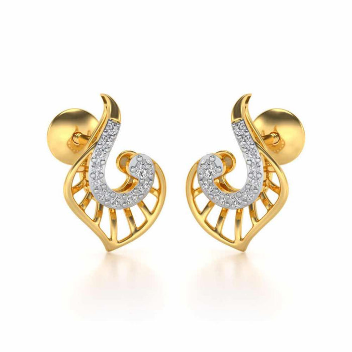 Ensocell Silver Studs - Yellow Gold - Image 1