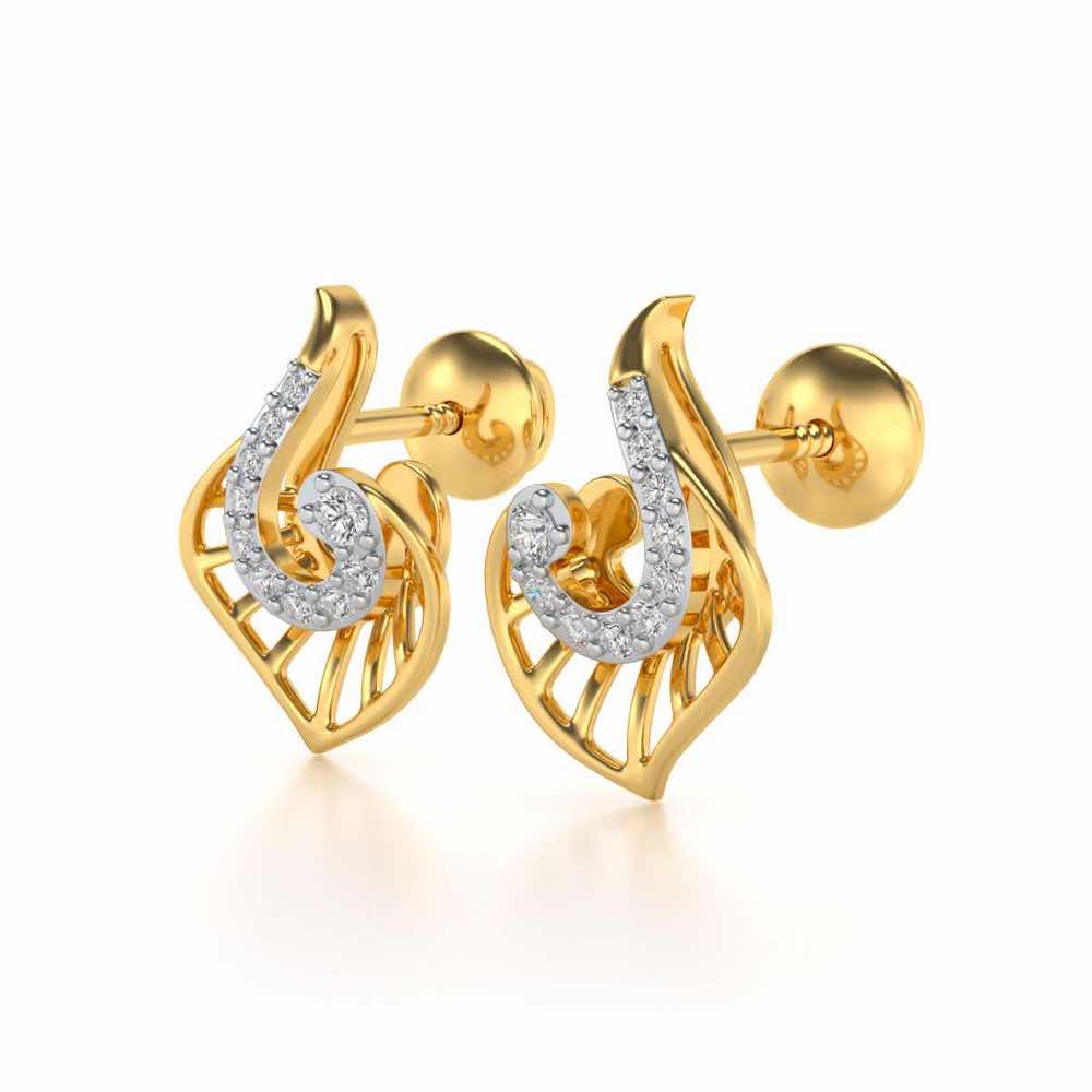 Ensocell Silver Studs - Yellow Gold - Image 3