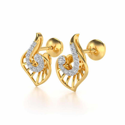 Ensocell Silver Studs - Yellow Gold - Image 3
