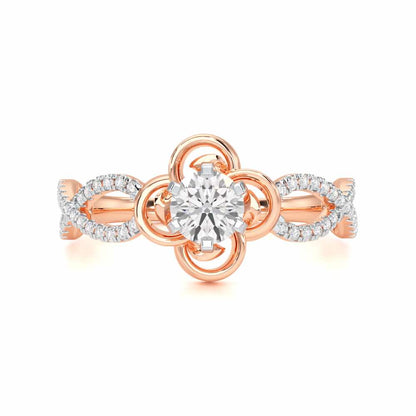 Enticing Glow Solitaire Ring - Rose Gold - Image 4
