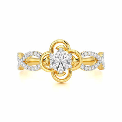 Enticing Glow Solitaire Ring - Yellow Gold - Image 4