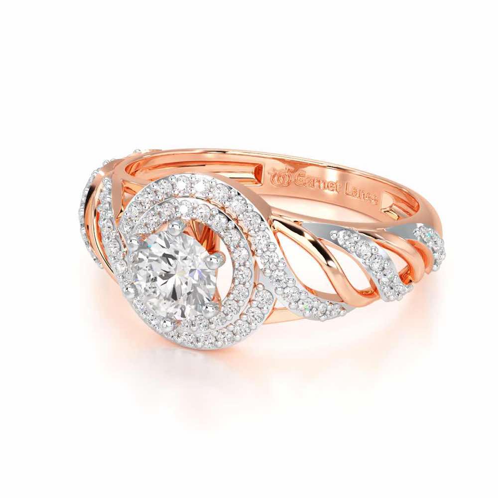 Ephemeral Radiance Solitaire Ring - Rose Gold - Image 2