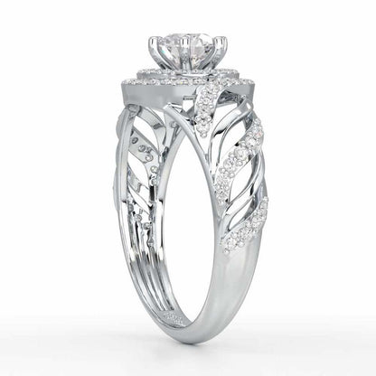 Ephemeral Radiance Solitaire Ring - White Gold - Image 3