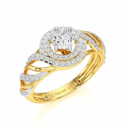 Ephemeral Radiance Solitaire Ring - Yellow Gold - Image 1