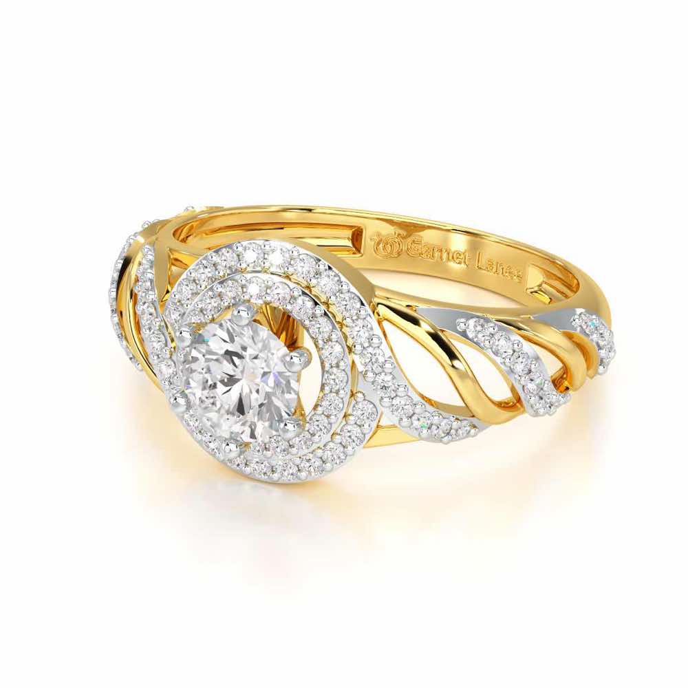 Ephemeral Radiance Solitaire Ring - Yellow Gold - Image 2