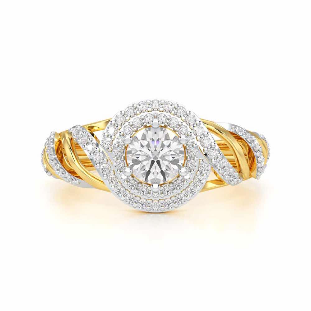 Ephemeral Radiance Solitaire Ring - Yellow Gold - Image 4