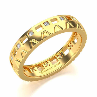 Era Silver Band Ring - Yellow Gold - Image 1