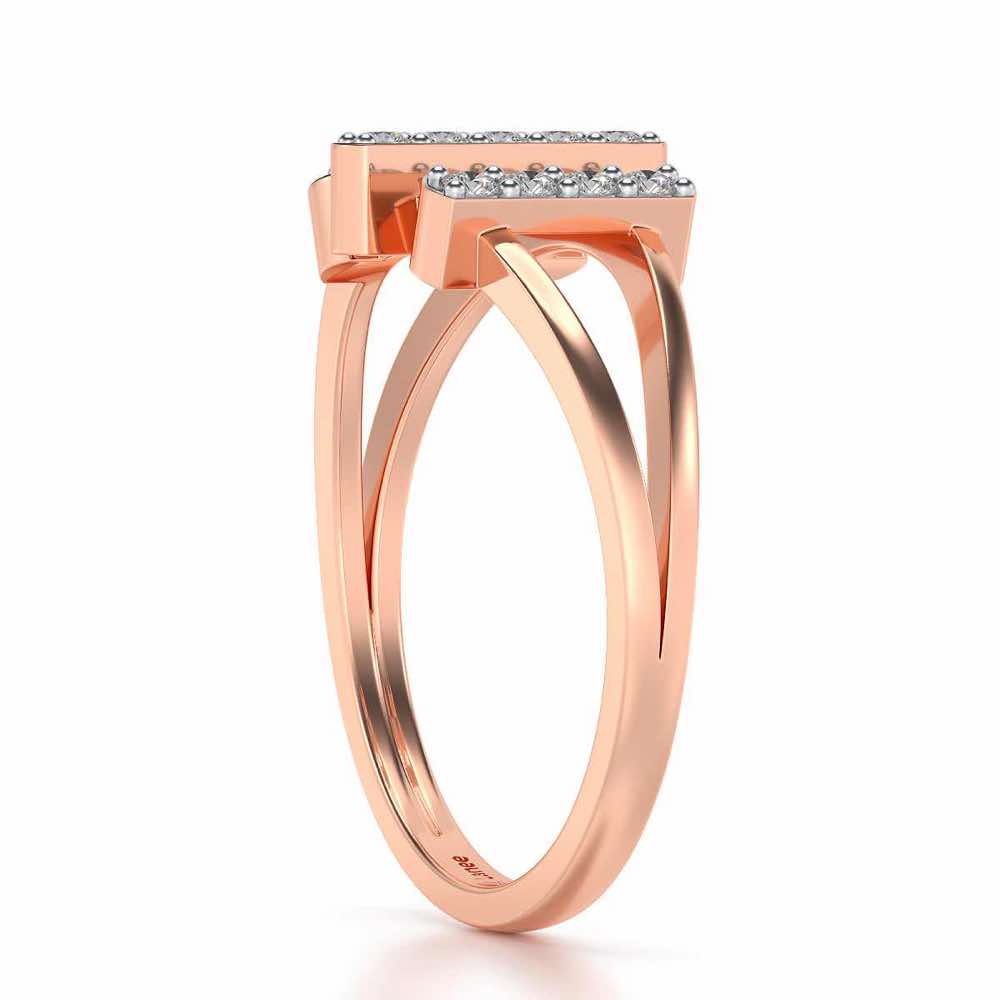 Erre Sparkle Ring - Rose Gold - Image 3