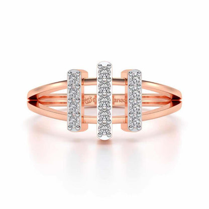 Erre Sparkle Ring - Rose Gold - Image 4