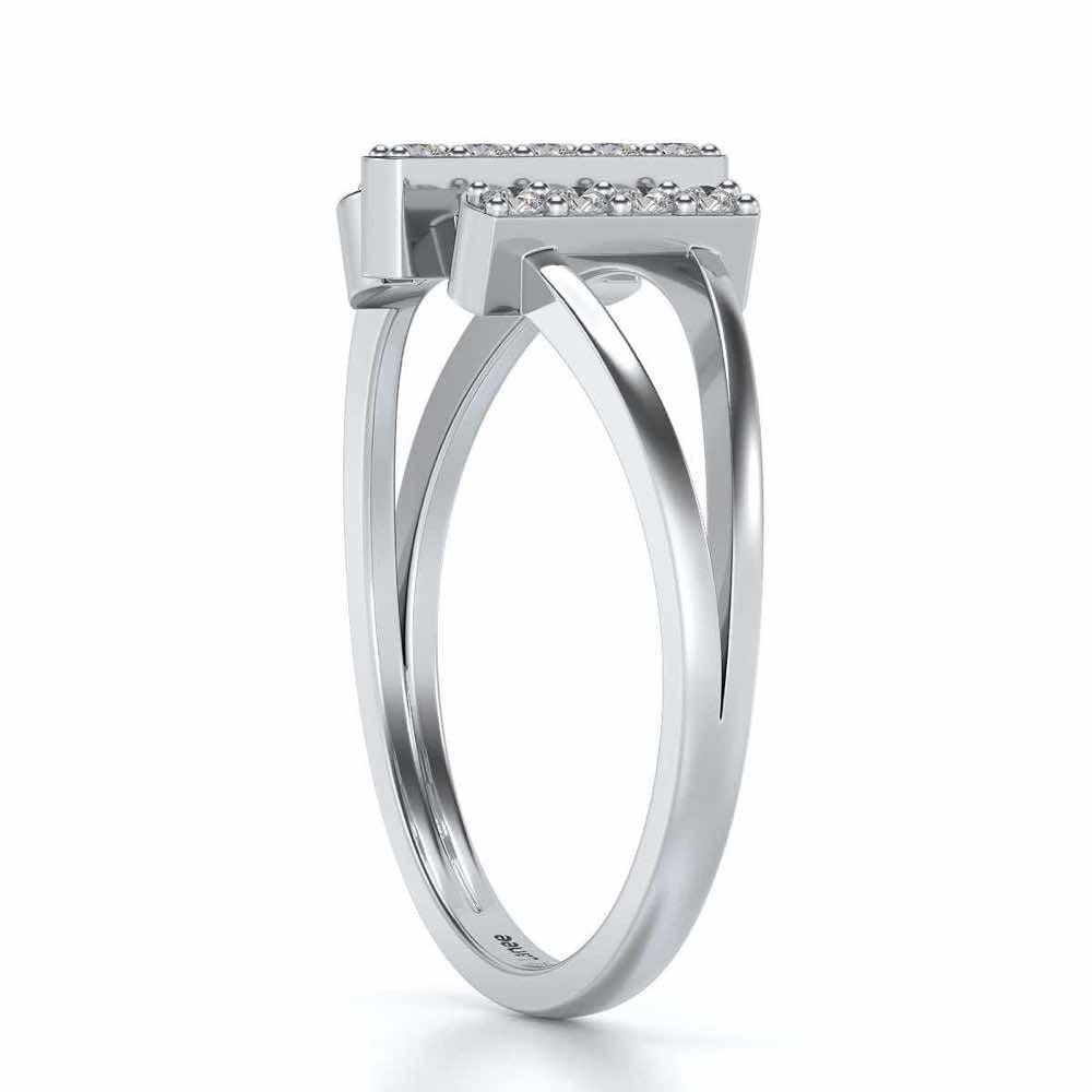 Erre Sparkle Ring - White Gold - Image 3