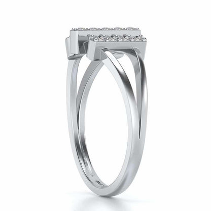 Erre Sparkle Ring - White Gold - Image 3