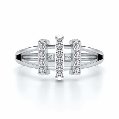 Erre Sparkle Ring - White Gold - Image 4