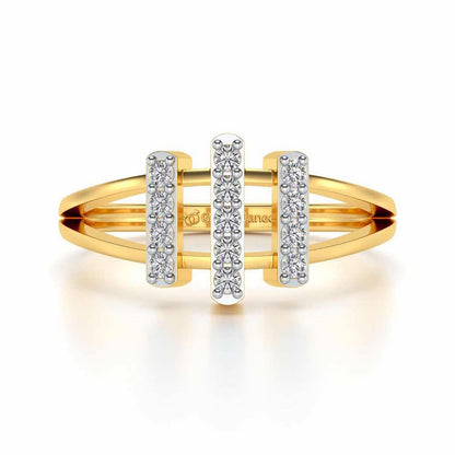 Erre Sparkle Ring - Yellow Gold - Image 4