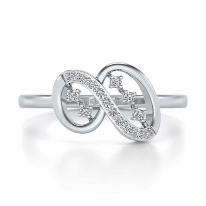 Eshana Silver Ring - White Gold - Image 4