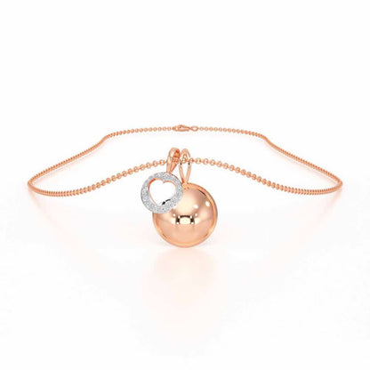 Etched Silver Pendant - Rose Gold - Image 3