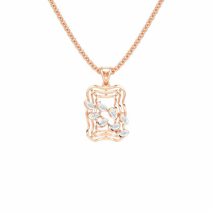 Eternal Charm Silver Pendant - Rose Gold - Image 1