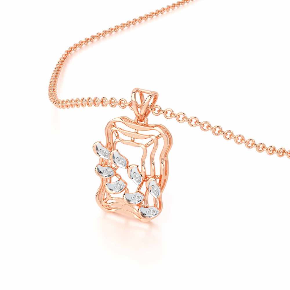 Eternal Charm Silver Pendant - Rose Gold - Image 2