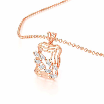 Eternal Charm Silver Pendant - Rose Gold - Image 2