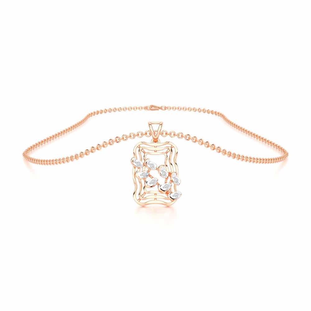Eternal Charm Silver Pendant - Rose Gold - Image 3