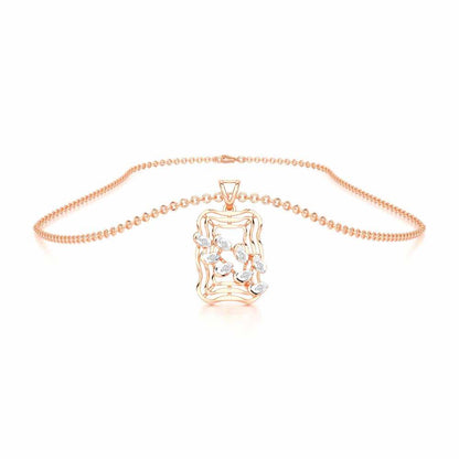 Eternal Charm Silver Pendant - Rose Gold - Image 3