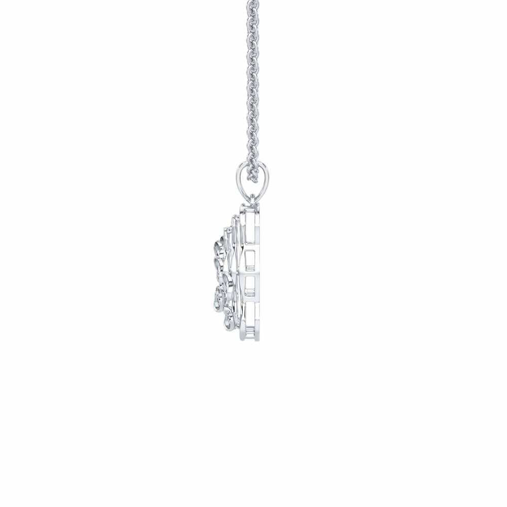 Eternal Charm Silver Pendant - White Gold - Image 4