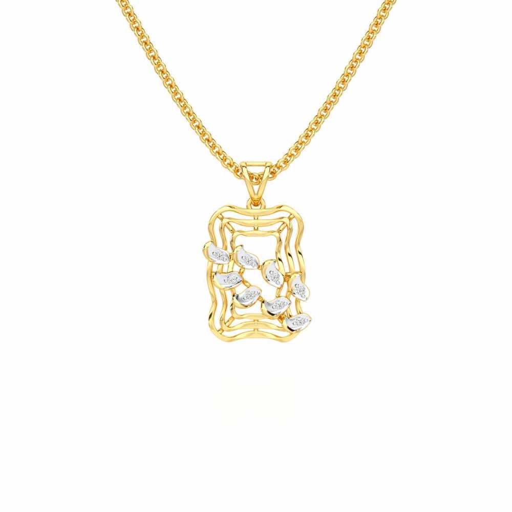 Eternal Charm Silver Pendant - Yellow Gold - Image 1