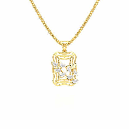 Eternal Charm Silver Pendant - Yellow Gold - Image 1