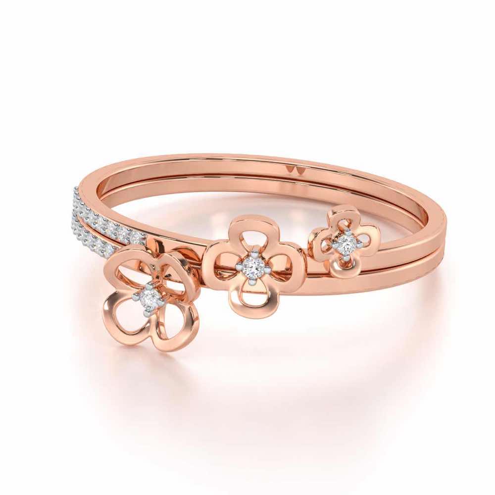 Eternal Elegance Silver Ring - Rose Gold - Image 2