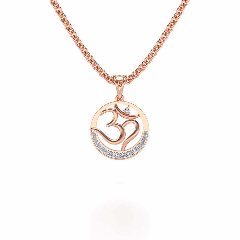 Eternal God Silver Pendant - Rose Gold - Image 1