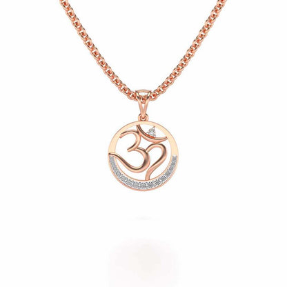 Eternal God Silver Pendant - Rose Gold - Image 1