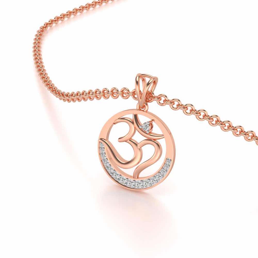 Eternal God Silver Pendant - Rose Gold - Image 2