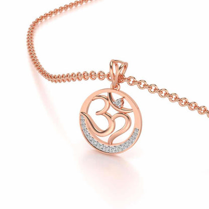 Eternal God Silver Pendant - Rose Gold - Image 2