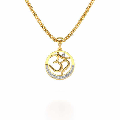 Eternal God Silver Pendant - Yellow Gold - Image 1