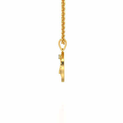 Eternal God Silver Pendant - Yellow Gold - Image 3