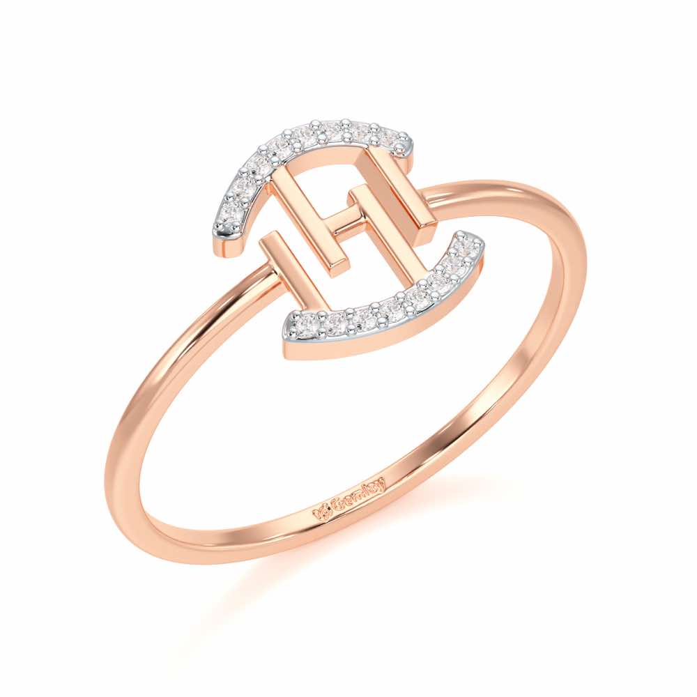 Ethereal Closeness Silver Ring - Rose Gold - Image 1